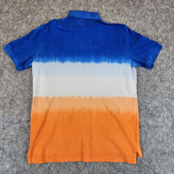 Polo Ralph Lauren Men Shirt Medium Classic  Fit Tie Dye Color Blocked Mesh Polo - Picture 9 of 11